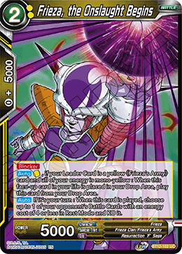 DBS Vicious Rejuvenation BT12-102 Frieza, the Onslaught Begins Foil