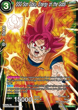 DBS Promotion Card P-094 SSG Son Goku, Energy of the Gods Foil