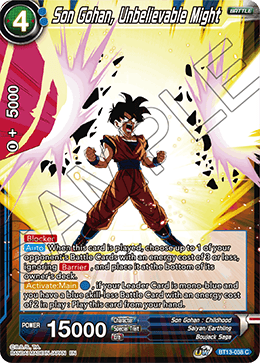 DBS Supreme Rivalry BT13-038 Son Gohan, Unbelievable Might