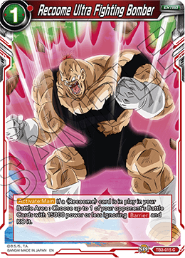 DBS Clash of Fates TB3-015 Recoome Ultra Fighting Bomber