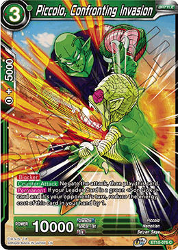 DBS Saiyan Showdown BT15-076 Piccolo, Confronting Invasion Foil