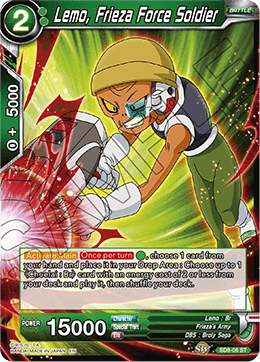DBS Series 6 Starter Rising Broly SD8-006 Lemo, Frieza Force Soldier Foil