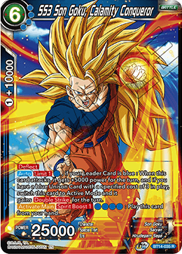 DBS Cross Spirits BT14-035 SS3 Son Goku, Calamity Conqueror