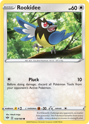 SWSH Darkness Ablaze 154/189 Rookidee