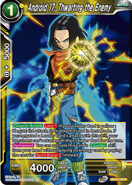 DBS Cross Spirits BT14-109 Android 17, Thwarting the Enemy