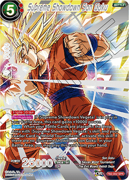 DBS World Martial Arts Tournament TB2-002 Supreme Showdown Son Goku (SPR)
