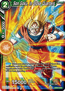 DBS Expansion Set 06: Special Anniversary Box EX06-15 Son Goku, in Close Quarters Foil