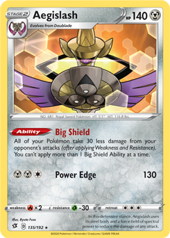 SWSH Rebel Clash 135/192 Aegislash