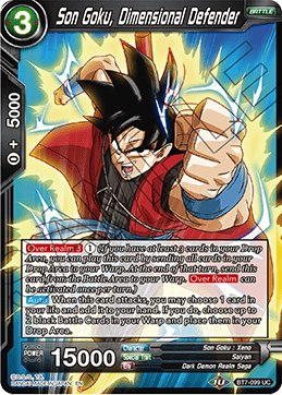 DBS Assault of the Saiyans BT7-099 Son Goku, Dimensional Defender Foil