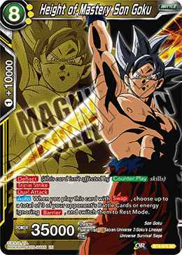 DBS Colossal Warfare BT4-075 Height of Mastery Son Goku (SR) (Magnificent Collection)
