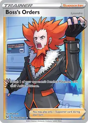 SWSH Lost Origin TG24/TG30 Boss's Orders (Lysandre)