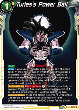 DBS Saiyan Showdown BT15-118 Turles's Power Ball