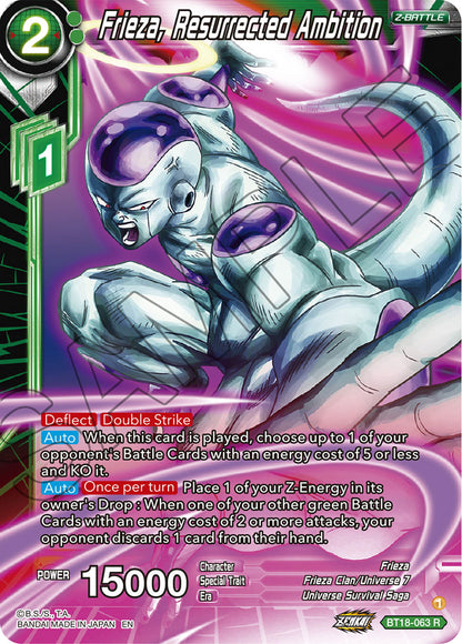 DBS Dawn of the Z-Legends BT18-063 Frieza, Resurrected Ambition