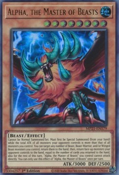 Yu-Gi-Oh! 2021 Tin of Ancient Battles Mega Pack MP21-EN179 Alpha, the Master of Beasts Ultra Rare