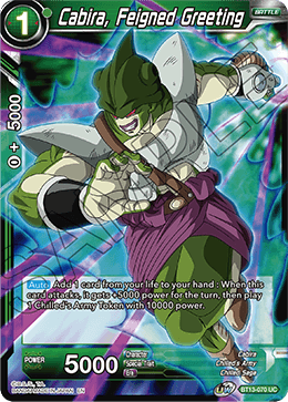 DBS Supreme Rivalry BT13-070 Cabira, Feigned Greeting Foil
