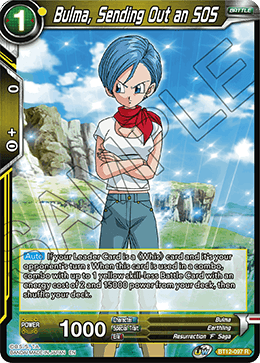 DBS Vicious Rejuvenation BT12-097 Bulma, Sending Out an SOS Foil