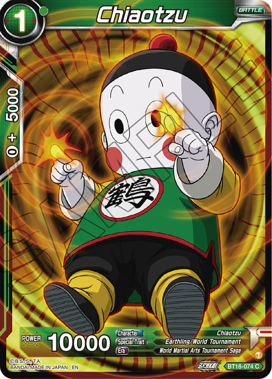 DBS Dawn of the Z-Legends BT18-074 Chiaotzu Foil