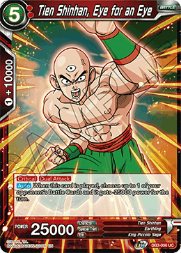 DBS Draft Box 6: Giant's Force DB3-006 Tien Shinhan, Eye for an Eye