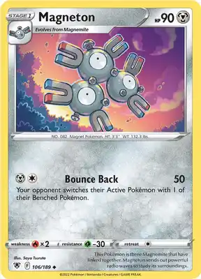 SWSH Astral Radiance 106/189 Magneton Reverse Holo