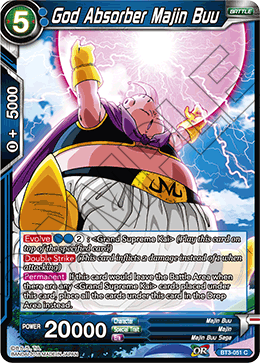 DBS Cross Worlds BT3-051 God Absorber Majin Buu Foil