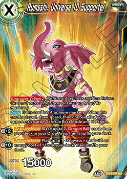 DBS Realm of the Gods BT16-074 Rumsshi, Universe 10 Supporter
