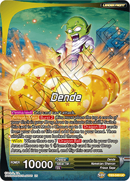 DBS Clash of Fates TB3-049 Dende (Leader) Foil
