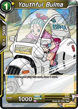 DBS Cross Worlds BT3-095 Youthful Bulma Foil