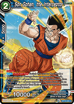 DBS Realm of the Gods BT16-026 Son Gohan, the Interceptor Foil