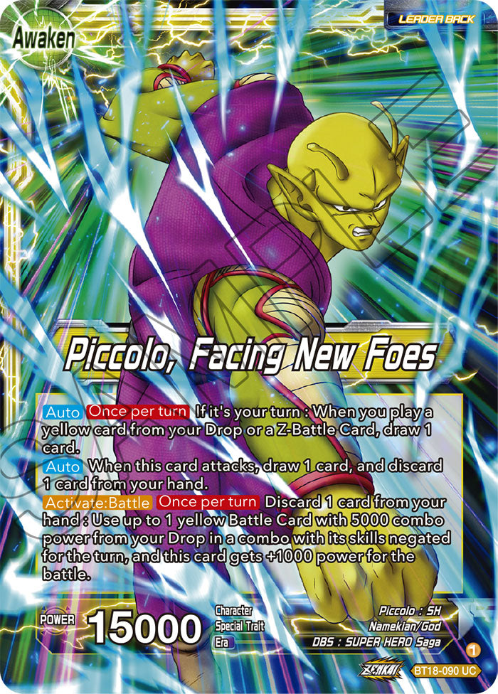 DBS Dawn of the Z-Legends BT18-090 Piccolo / Piccolo, Facing New Foes (Leader)