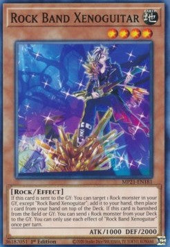 Yu-Gi-Oh! 2021 Tin of Ancient Battles Mega Pack MP21-EN181 Rock Band Xenoguitar