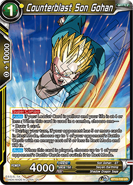 DBS Rise of the Unison Warrior BT10-100 Counterblast Son Gohan Foil