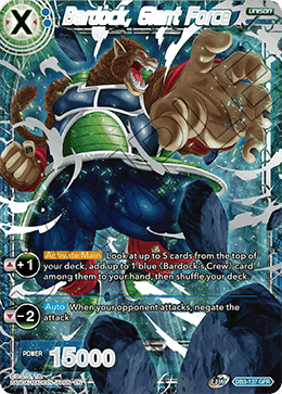 DBS Draft Box 6: Giant's Force DB3-137 Bardock, Giant Force (GFR)