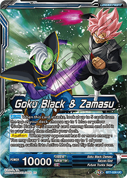DBS Assault of the Saiyans BT7-026 Goku Black & Zamasu / Fused Zamasu, Supreme Strike (Leader)