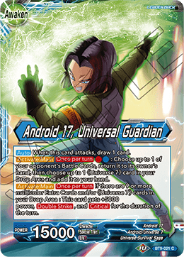 DBS Universal Onslaught BT9-021 Android 17 / Android 17, Universal Guardian (Leader) Foil