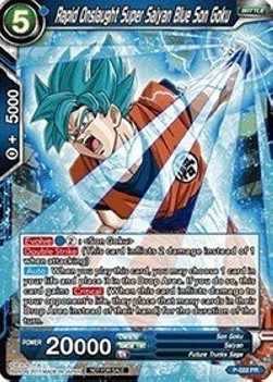 DBS Promotion Card P-022 Rapid Onslaught Super Saiyan Blue Son Goku Foil