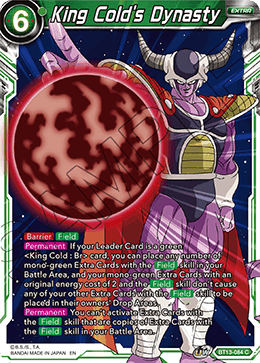 DBS Supreme Rivalry BT13-084 King Cold's Dynasty