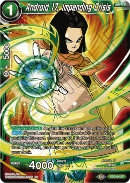 DBS Expert Deck: The Ultimate Life Form XD3-04 Android 17, Impending Crisis Foil