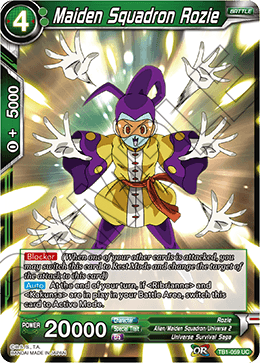 DBS The Tournament of Power TB1-059 Maiden Squadron Rozie Foil