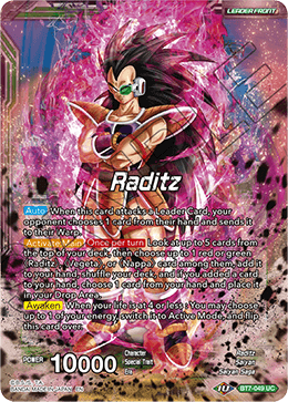 DBS Assault of the Saiyans BT7-049 Raditz / Raditz, Brotherly Hate (Leader)