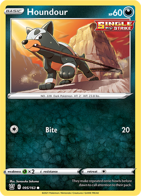 SWSH Battle Styles 095/163 Houndour Reverse Holo