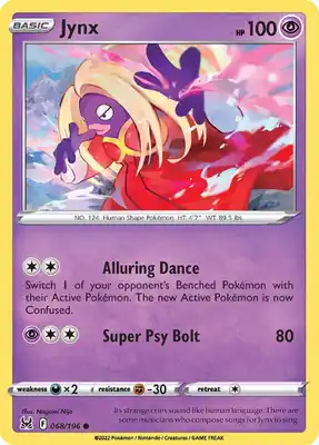 SWSH Lost Origin 068/196 Jynx