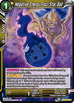 DBS Vicious Rejuvenation BT12-115 Negative Energy Four-Star Ball