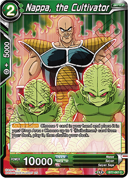 DBS Assault of the Saiyans BT7-067 Nappa, the Cultivator