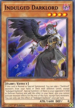 Yu-Gi-Oh! 2021 Tin of Ancient Battles Mega Pack MP21-EN118 Indulged Darklord
