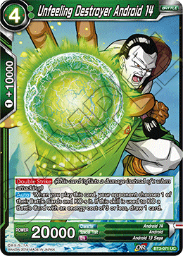 DBS Cross Worlds BT3-071 Unfeeling Destroyer Android 14 Foil