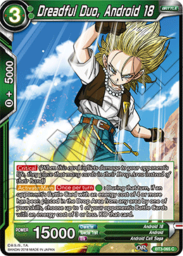 DBS Cross Worlds BT3-065 Dreadful Duo, Android 18 Foil
