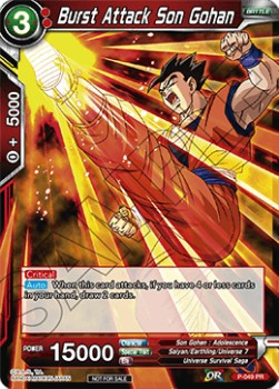 DBS Promotion Card P-049 Burst Attack Son Gohan
