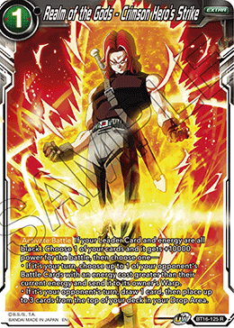 DBS Realm of the Gods BT16-125 Realm of the Gods - Crimson Hero's Strike