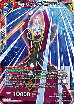 DBS Realm of the Gods BT16-140 Whis, Angel of Universe 7 Foil