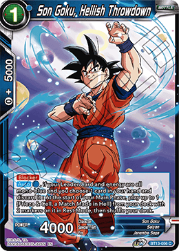 DBS Supreme Rivalry BT13-056 Son Goku, Hellish Throwdown